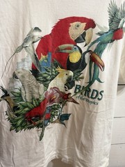 Vtg 80s Birds Of The Tropics Faded Shirt Large Single Stitch Art Grunge 90’s