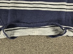 INC International Concepts Men’s XS Blue/White Striped Cotton Knit Henley Tee