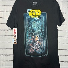 Disney Star Wars Black and Blue Short Sleeve Tee SZ M Pinball Graphic Streetwear