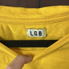 Japanese L.G.B. Dread Rocks Spirit Dancer Graphic Yellow Cotton T-Shirt Size 1
