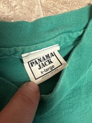 VINTAGE 80s Panama Jack Shirt Mens XL Green Pink Single Stitch USA Parrots