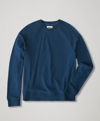 Pact Men’s Airplane Long Sleeve Crew Shirt Medium French Navy Top Outerwear