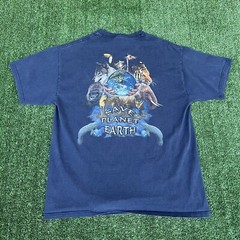 VTG Nature T-Shirt Sweatshirt Men L / XL Black Blue Lot Aztec Dogs Earth 80s 90s