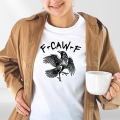 Black Crow FCAWF F-Caw-F Funny Gothic Crow Dance Meme T-Shirt