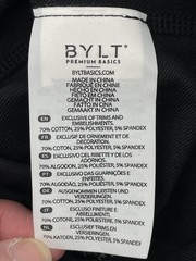 BYLT Premium Basics LUX Mens 2XL Black Stretch Crew Neck T-Shirt Tee Casual
