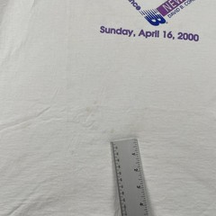 Vtg FOTL XL Shirt Walk A Block New Balance Newton Massachusetts April 16 2000