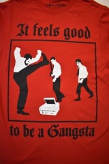 Office Space Mens It Feels Good To Be A Gangsta Funny Shirt New S