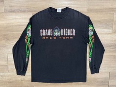 Vintage Grave Digger Race Team T-Shirt XL Men’s Monster Truck Y2K Grunge Skull