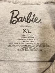 Barbie T-Shirt Mens XL Gray Heather Brooklyn Afro Graphic Gold Hoop Earrings Tee