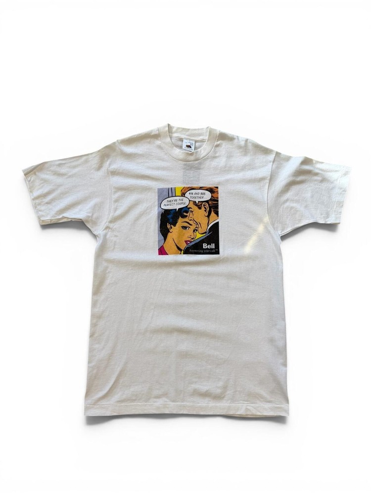 Vintage 1993 Bell 416/905 Area Code Roy Lichtenstein Pop Art Tee Size Large