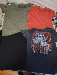 Graphic Random T-Shirt Lot Various Style of 4 Mixed Brand, Size: Small