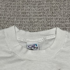 VTG Cal Cru Single Stitch White T Shirt Eagle Grunge Design 80s 90s