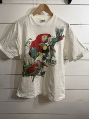 Vtg 80s Birds Of The Tropics Faded Shirt Large Single Stitch Art Grunge 90’s