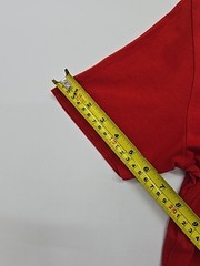 Calvin Klein Men’s T-Shirt Red Logo Slim Fit Size S Basic Crew Neck