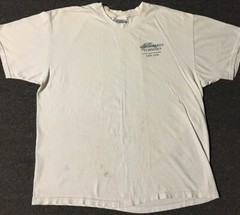 Vtg 90s Great Lakes Turbines Faded Distress Plane Shirt XL Flame Fire Grunge Y2K