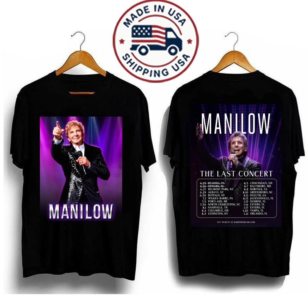 Barry Manilow The Last Concert Tour 2026 T Shirt