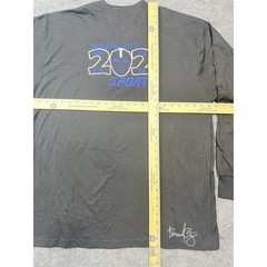 VTG Diamond City Sport 202 Men’s Long Sleeve T Shirt Size 2X Gray Graphic