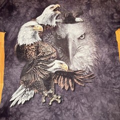 The Mountain Bald Eagle Graphic T Shirt Tie Dye Nature Wildlife