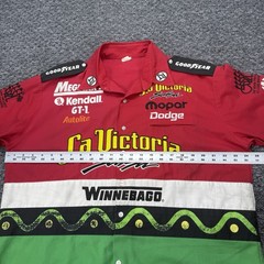 Vintage Drag Racing Shirt Mens Large Darrell Mike Gwynn Dunn Team Mopar Pit USA