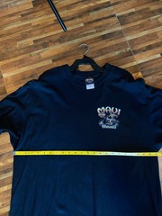 VTG 2006 Harley Davidson T shirt XL Maul Lahaina Hawaii Biker Tee Black 2 Sided