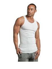 Mens 3 Pack Knocker White A-SHIRTS