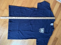 Vintage Dicks Last Resort Myrtle Beach Restaurant Navy Blue Graphic Shirt Sz Med