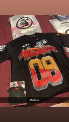 Hellstar Men’s Black Graphic Logo Print Crew Neck Short Sleeve T-Shirt M
