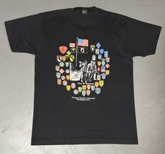 Vintage 90s Vietnam Veterans Memorial Pow Mia Black t Shirt Size Large