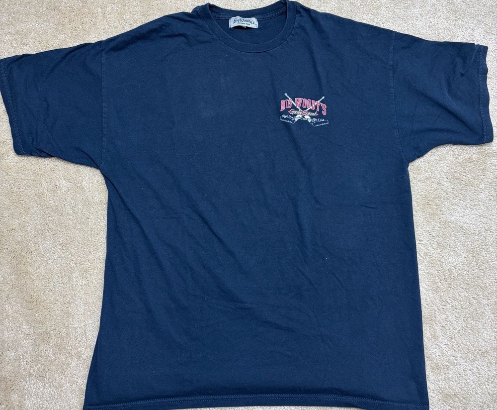Big Woody’s Goalie School Vintage Hockey Graphic T-Shirt