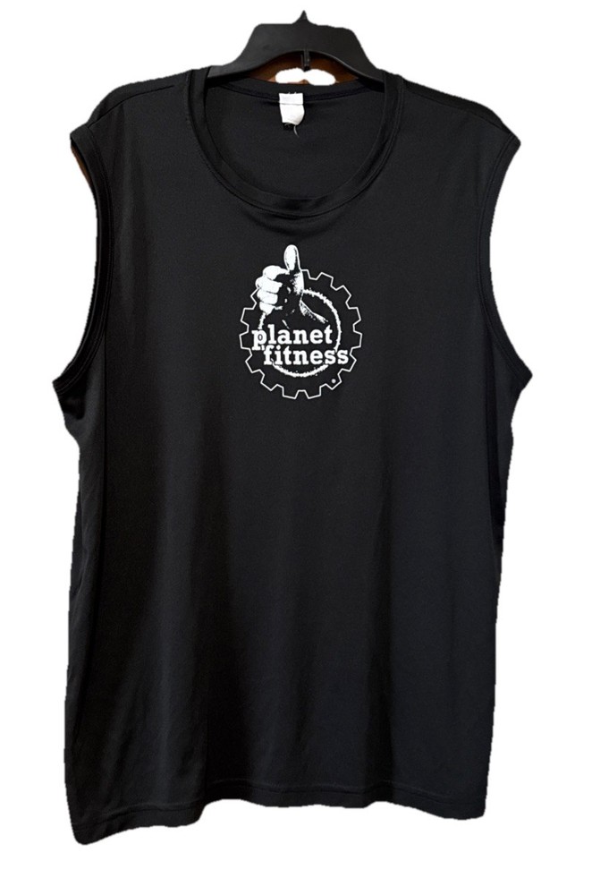 Planet Fitness T Shirt XL Adult Sleeveless 100% Polyester