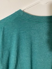 Blade + Blue T Shirt Mens Large Green Pocket Tee Made In USA Cotton Poly Casual