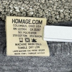 Homage T Shirt Mens XL Grey The Great Bambino Babe Ruth Graphic Tri-Blend USA