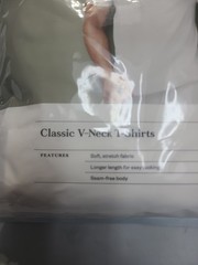 Men’s 4pk V-Neck T-Shirt Goodfellow & Co White 100% Cotton Lightweight Small