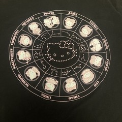 BoxLunch Hello Kitty Zodiac Graphic Tee Black Large Sanrio Licensed