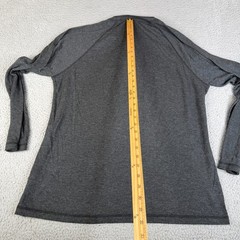 Faherty Cloud Cotton Henley Shirt Men XL Charcoal Gray Pullover Pima Cotton Soft