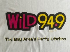 Vtg Wild 94.9 T Shirt XL Bay Area’s Party Station Radio Promo KYLD Double Sided