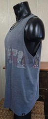 Hinano Tahiti Island Girl Gray Tahiti Sleeveless Tank Top T-Shirt Sz XL