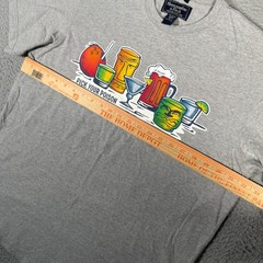 Vtg Abercrombie & Fitch Shirt Mens XL Gray Pick Your Poison Graphic Tee Cocktail