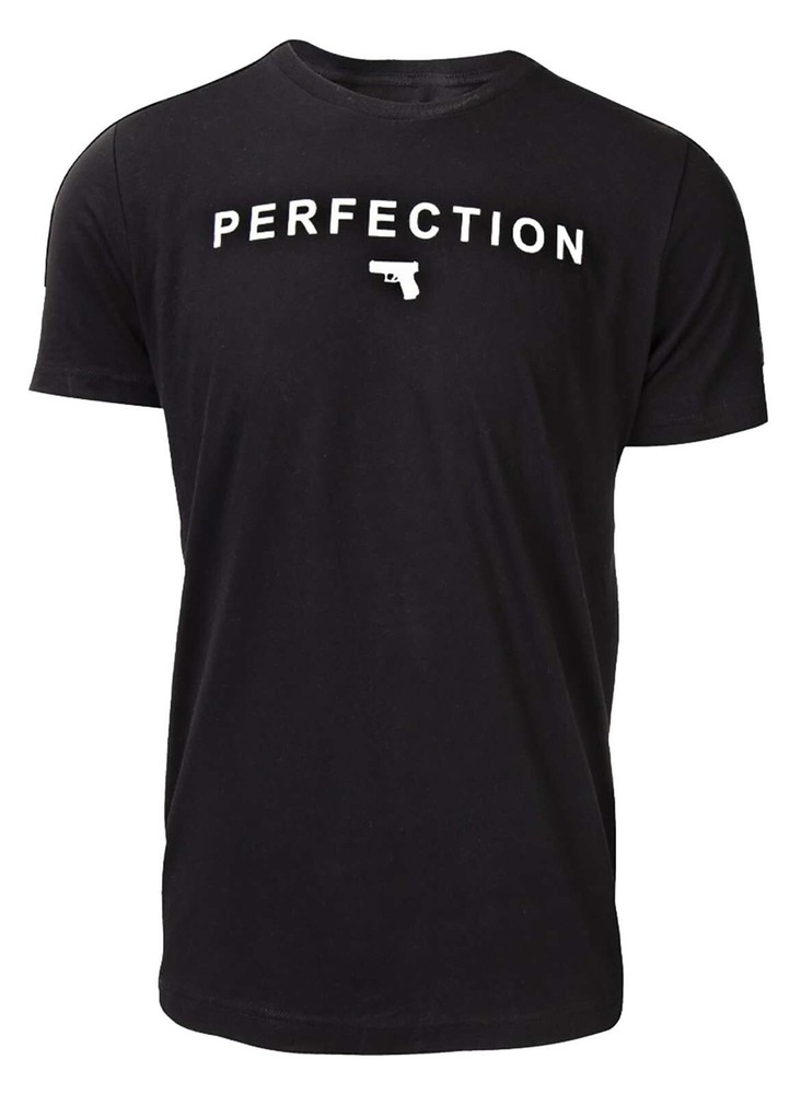 Glock AA7512 Men’s Perfection Pistol Logo Tee Short Sleeve T-Shirt, Black XLarge