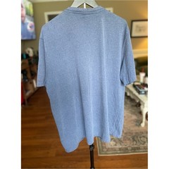 Wrangler Heathered Blue Short-Sleeve Henley with Chest Pocket, Men’s XL