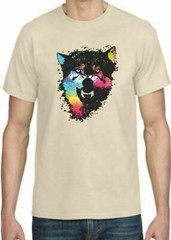 Adult DryBlend® T-Shirt – ( COLORFUL TECHINCOLOR / NEON WOLF / WOLVES)
