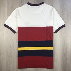 Chaps Ralph Lauren Mens Shirt XL Short Sleeve Color Block Y2K Vintage Deadstock
