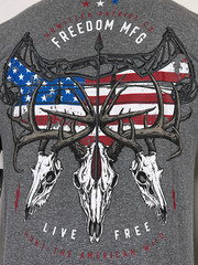 Howitzer Style Men’s T-Shirt FREEDOM HUNT Military Grunt MFG