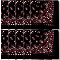 Premium Soft Cotton Bandanas Pack Men Women Paisley Fits 22×22 Inch