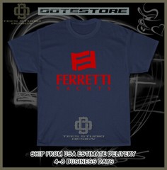 New Tee Ferretti Yachts Logo Men’s T-Shirt American Dotees Tee Shirt