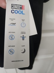32 DEGREES COOL MEN’S SHORT SLEEVE CREW NECK SHIRT BLACK L NWT