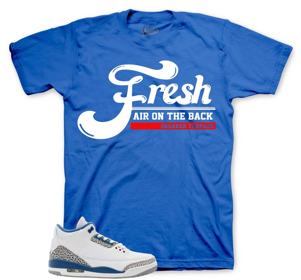 Shirt To Match AJ Retro 3 True Blue Shoes – Fresh Air Tees