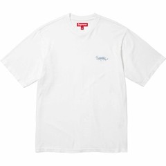 Supreme Washed Tag S/S Top White Tee SS24 T-Shirt Embroidered Logo XL