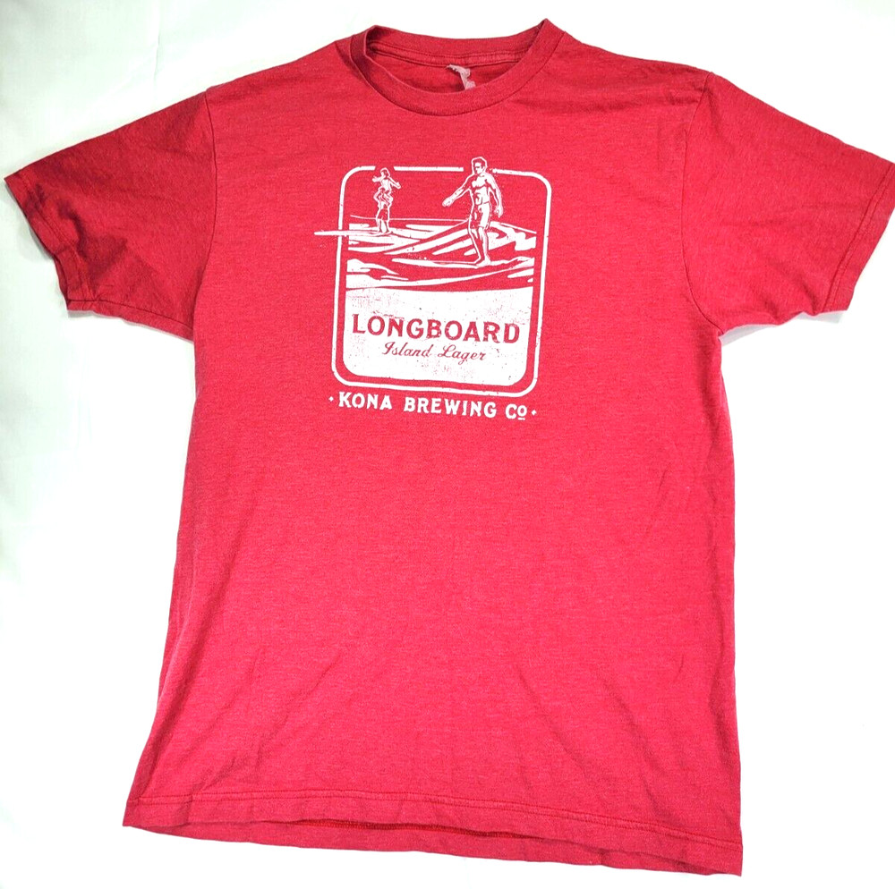 Kona Brewing Co Beer Longboard Island Lager Men’s Shirt SMALL