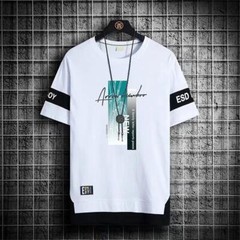Camiseta De Verano Para Hombres Camisa Casual De Manga Corta Ropa De Moda Fiest